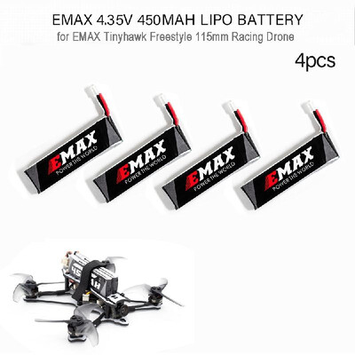 

4pcs EMAX HV 435V 450mAh Lipo Battery for EMAX Tinyhawk Freestyle 115mm Racing Drone