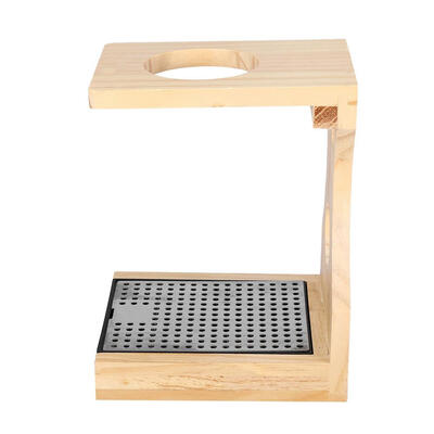 

Greensen Elegant Wood Coffee Maker Dripper Stand Rack Filter Holder with Stainless Steel Plate