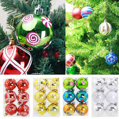 

〖Follure〗Christmas 6 Balls Wreath Door Wall Ornament Garland Decoration