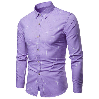 

Tailored Mens Autumn Fashion Shirt Casual Long Sleeve Beach Top Loose Casual Shirt Blouse