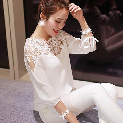 

New Fashion Women&39s Loose Long Sleeve Chiffon Casual Blouse Shirt Tops Blouse