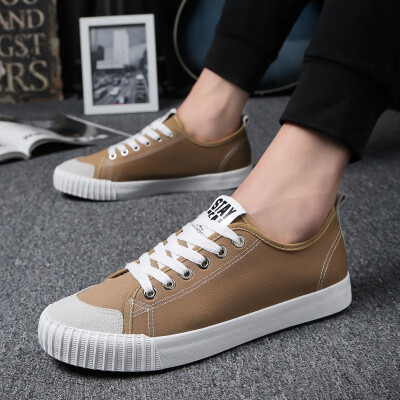 

Autumn new Uzzang flat-soled canvas shoes for men&Korean casual board shoes for students