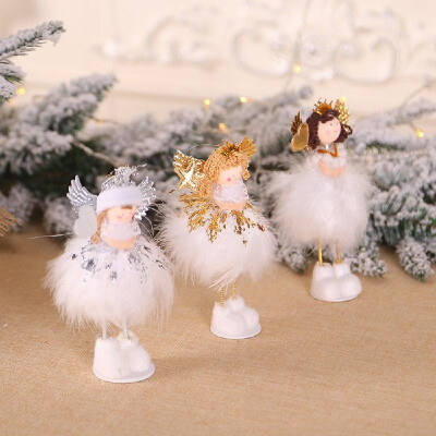 

Christmas Plush Standing Angel Doll Desk Window Christmas Tree Decorations 3PCS