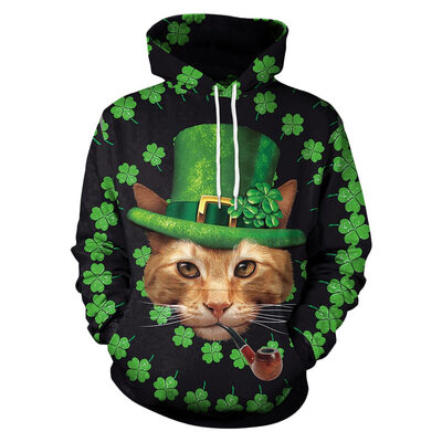 

Clover&Cat Printed Pullover Hoodie