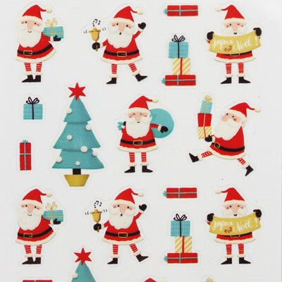 

SXC-1 Christmas theme cute stickers Children stickers pvc with stickers Hot stamping window stickers