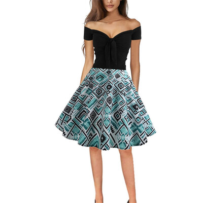 

2019 Off Shoulder Sexy Retro Expansion Dress