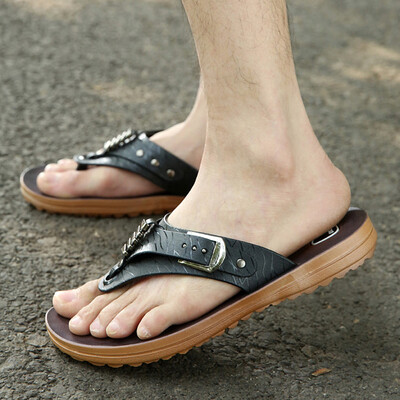 

Rose Men Slippers Beach Shoes Flip Flop Summer Flat Slides Footwear Soft Sandal Shoes