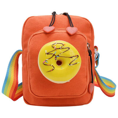 

Creative Food Decor Bag Girls Kids Shoulder Messenger Rainbow Canvas Bags