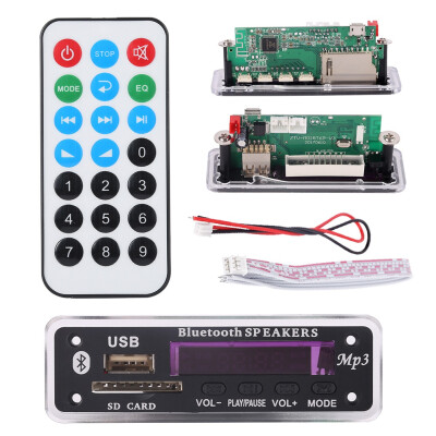 

Bluetooth MP3 Decoding Board Module w SD Card Slot USB FM Remote Decoding Board Module