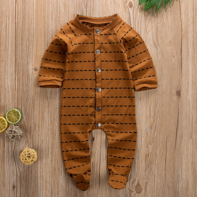 

Cute Newborn Kids Boy Girl Long Sleeve Romper Jumpsuit Bodysuit Cotton Clothes