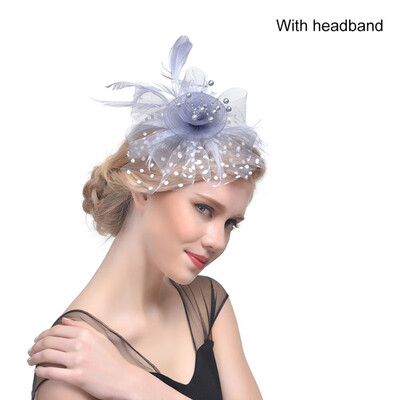 

Bridal Net Feather Hats Birdcage Net Wedding Headband Hats Bridal Fascinator Face Party Wedding Hair Accessories