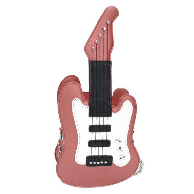 

Star Guitar Shaped Shoulder Handbags Women PU Leather Chain Crossbody Bags
