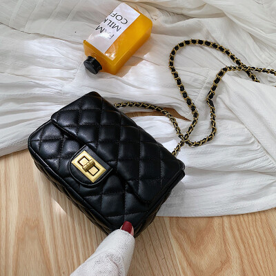 

Small fragrance texture bag female 2019 new Korean version of fashion wild high-end chain single shoulder slung small square bag