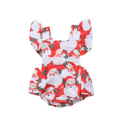 

Newborn Infant Baby Girls Ruffle Sleeve Romper Bodysuit Jumpsuit Clothes Outfits