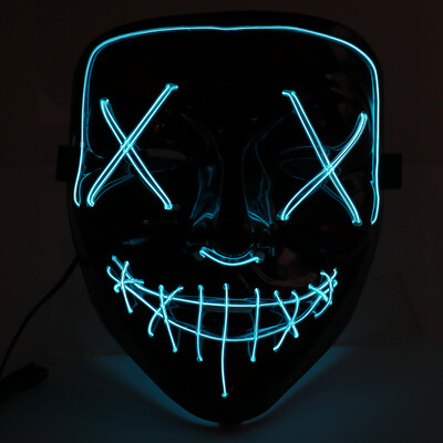 

LED Cold Light Flash Grimace Fluorescent Mask Festival Performance Party Glowing Masks