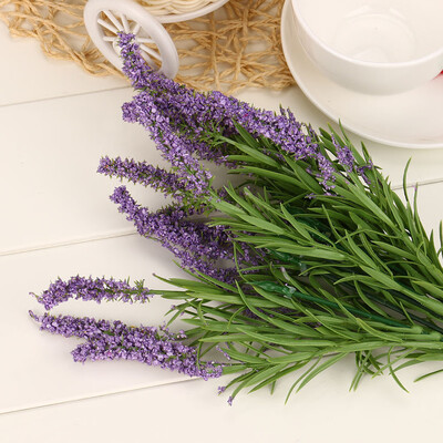 

Gobestart Home Decoration 21 Heads Lavender Bouquet Wedding Flowers High Simulation