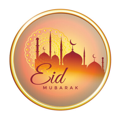 

〖Follure〗Eid Mubarak Sticker Mubarak Party Ramadan Decoration Islamic Decor Supplies