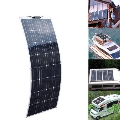 

100W Ultra-thin Semi-flexible Bendable Solar Panel ETFE Laminating Process High Efficiency Solar Panels