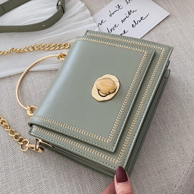 

Texture bag temperament goddess Fan female 2019 new atmospheric messenger bag female simple Joker ins summer