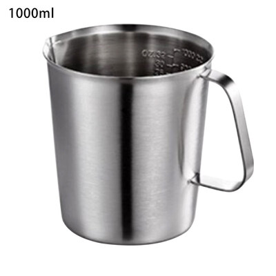 

5007001000ml Stainless Steel Measuring Cup Milk Frothing Pitcher with Handle