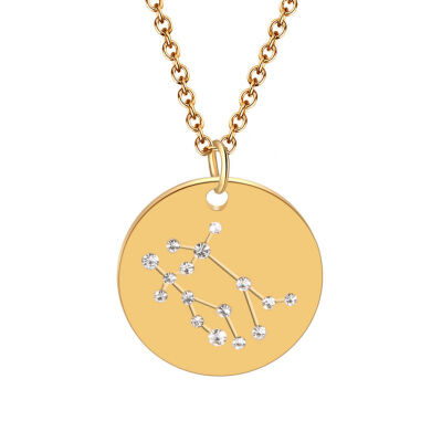 

Necklace Women Sweet Simple Jewelry Cartoon Twelve constellations Tag Pendants Clavicle Delicate Cute Necklace collares