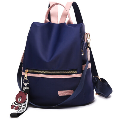 

Anti-theft backpack female canvas Oxford cloth backpack fashion travel leisure bags large capacity