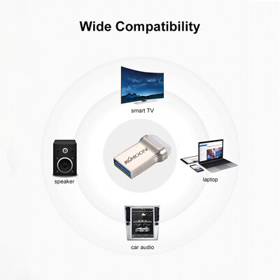 

KKmoon USB Flash Drive USB30 Mini Portable U Disk 16GB Pendrives Car Pen Drive Silver for PC Laptop