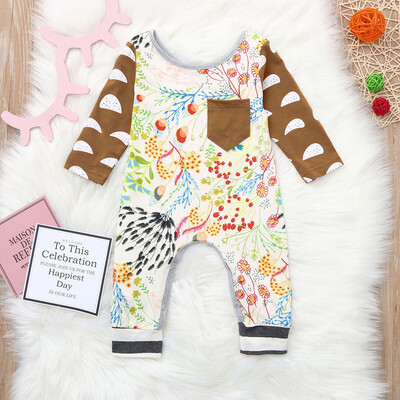 

Newborn Infant Baby Boy Girl Floral Romper Jumpsuit Outfits Clothes