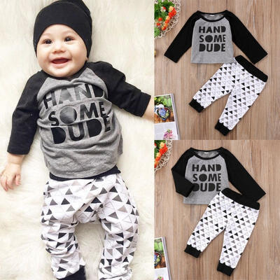

Newborn Kids Baby Toddler Boys Girls Christmas Clothes T-shirt Top Pants Outfit Set