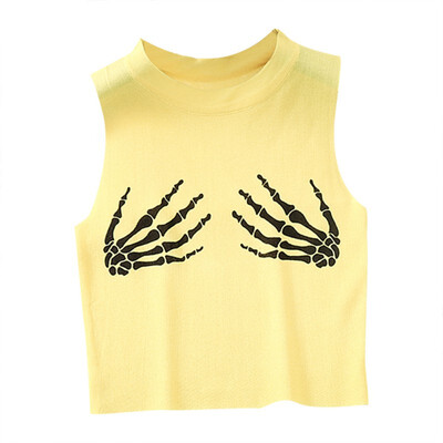 

Women Summer Style All-match Personality Casual Printed Camisoles Tops