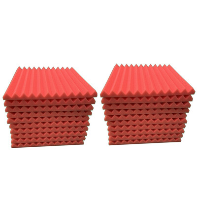 

〖Follure〗20Pcs Acoustic Foam Panel Sound Stop Absorption Sponge Studio KTV Soundproof