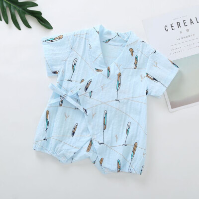 

Newborn Infant Baby Boy Girl Yarn Robe Floral Kimono Romper Jumpsuit Clothes