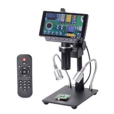 

HY-1070 5 Inch Screen 16MP 4K 1080P 60FPS USB & WIFI Digital Industry Microscope Camera 150X C-mount Lens 123 Imaging Sensor