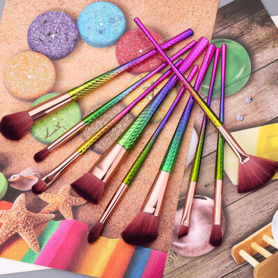 

〖Follure〗9Pcs Pro Makeup Cosmetic Brushes Set Powder Foundation Eyeshadow Lip Brush