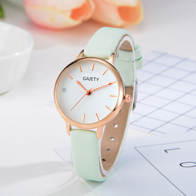 

〖Follure〗Women Leather Band Analog Quartz Round Wrist Watch Watches