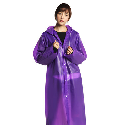 

Gobestart Raincoat Rain Poncho Transparent Hoodie Waterproof Portable Adult Non-disposable