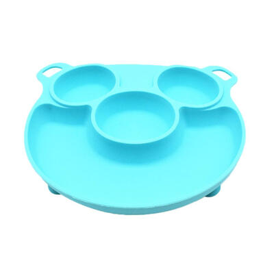 

Cartoon Piglet Kids Silicone Dinner Plate Suction Baby Feeding Tableware