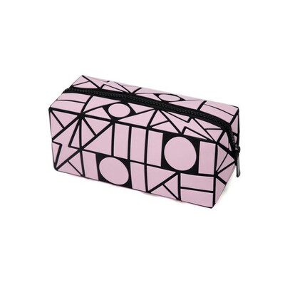 

LOVEVOOK women makeup bag Cosmetic bags for ladies geometric cuboid Pouch Travel Organizer Kids Storage Pencil case Purse Bag
