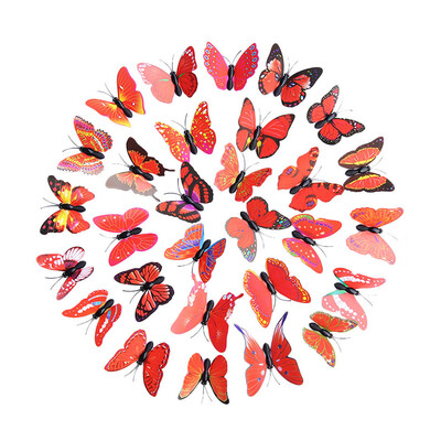 

〖Follure〗3D DIY Decal Wall Stickers Home Decor Rainbow Butterfly Stickers Room Decor BU