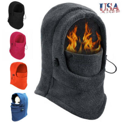 

Mens Winter Fleece Balaclava Thermal Motorcycle Ski Hat Full Neck Face Mask US