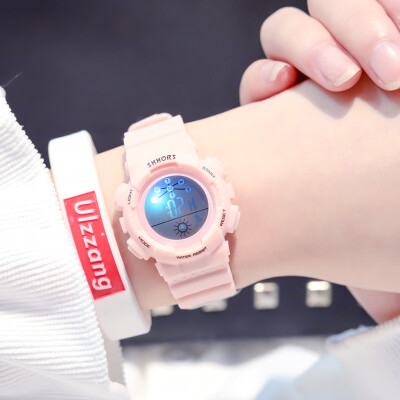 

Watch Girl inswind Children Primary School Students Nightlight Girls Jelly Small Electronic Watch Lovely Soft Girls Japanese Serie