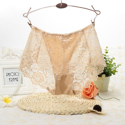 

Sexy Women Panties Lace Transparent Underwear Soft Briefs Unerpants Ultra-Thin Breathable