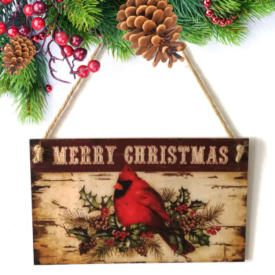 

Toponeto Christmas Indoor And Outdoor Wood Hanging Door Decorations&Wall Signs Haunte