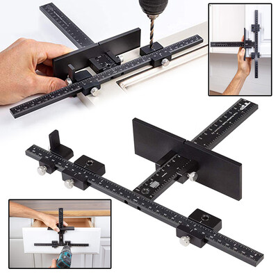 

Multifunction Furniture Punching Locator Woodworking Tool Drill Hole Adjustable