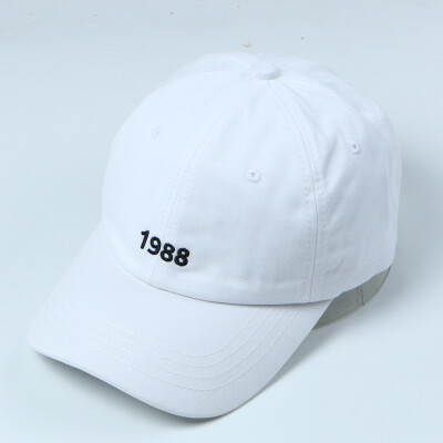 

1988 letter cap children Korean version simple air cap Japanese embroidered soft top couple fashion baseball cap man