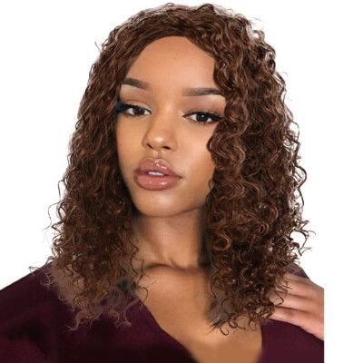 

〖Follure〗Women Brazilian Short Wavy Curly Full High Wigs Temperature Fiber Wig Hair BK