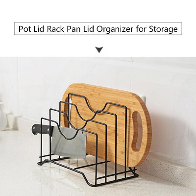 

2 Pcs Lid Holder Pot Lid Rack Lid Organizer Pan Lid Cover Cabinet for Pots&Pans
