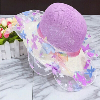

SUNSIOM Baby Wide Brim Sun Hat Lace Kids Bucket Cap Summer Beach Girls Travel Outdoor