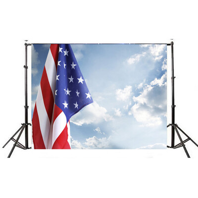 

Gobestart American Flag Background Independence Day Carnival Vinyl Photography Backdrops