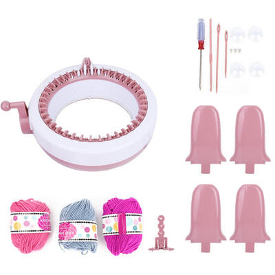 

Greensen DIY Plastic Hand Knitting Sewing Machine Children Weaving Toy Tool Accessories40 needles